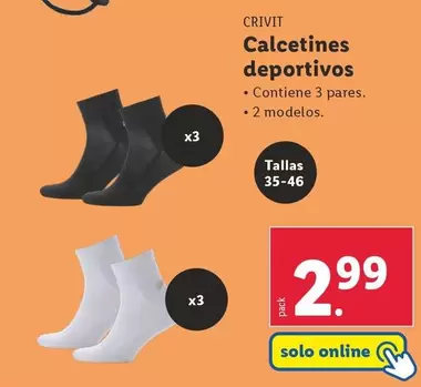 Oferta de Crivit - Calcetines Deportivos por 2,99€ en Lidl