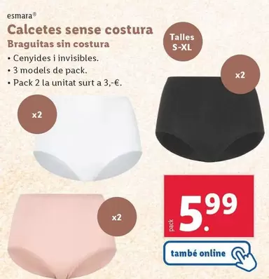Oferta de Esmara - Braguitas Sin Costura  por 5,99€ en Lidl