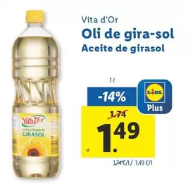 Oferta de Vita D'Or - Aceite De Girasol por 1,49€ en Lidl