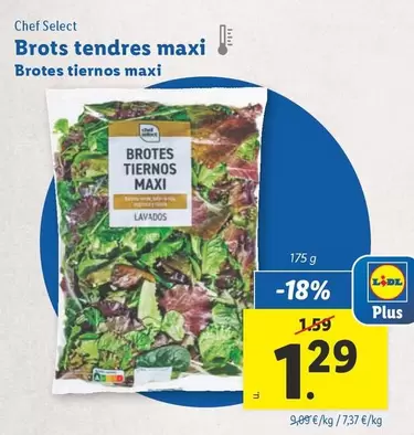 Oferta de Chef Select - Brotes Tiernos Maxi por 1,29€ en Lidl