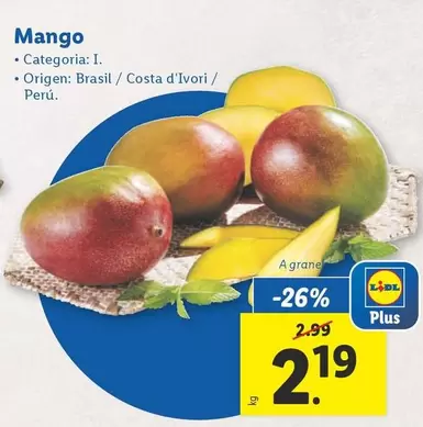 Oferta de Mango por 2,19€ en Lidl