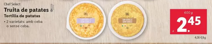 Oferta de Chef Select - Tortilla De Patatas por 2,45€ en Lidl