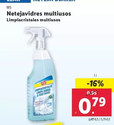 Oferta de W5 - Limpiacristales Multiusos por 0,79€ en Lidl