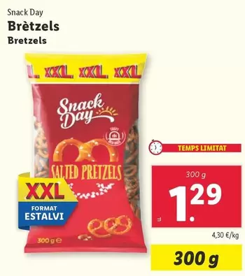 Oferta de Snack Day - Bretzels  por 1,29€ en Lidl