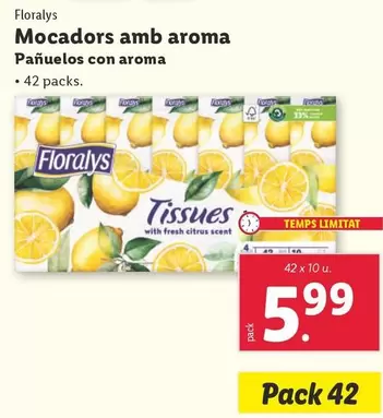 Oferta de Floralys - Pañuelos Con Aroma  por 5,99€ en Lidl