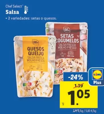 Oferta de Chef Select - Salsa por 1,05€ en Lidl