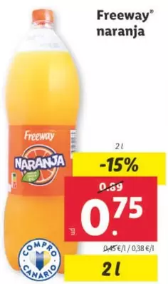 Oferta de Freeway - Naranja por 0,75€ en Lidl