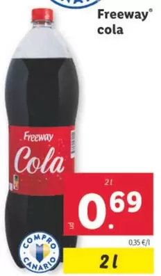 Oferta de Freeway Cola por 0,69€ en Lidl