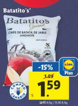 Oferta de Batatito's  por 1,59€ en Lidl