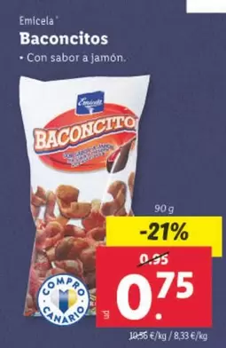 Oferta de Emicela - Baconcitos por 0,75€ en Lidl