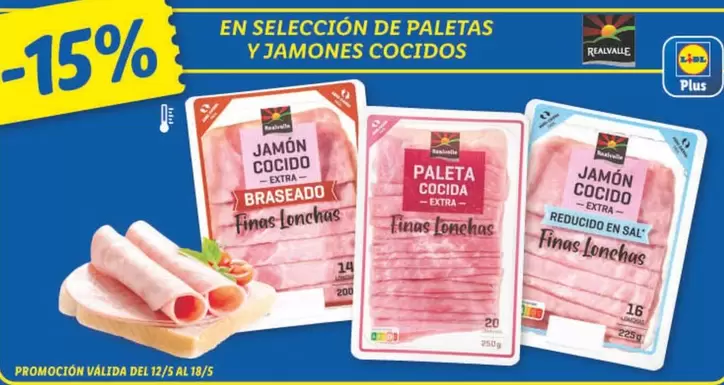 Oferta de Realvalle - Jamones Cocidos en Lidl