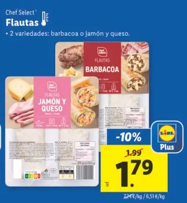 Oferta de Chef Select - Flautas por 1,79€ en Lidl