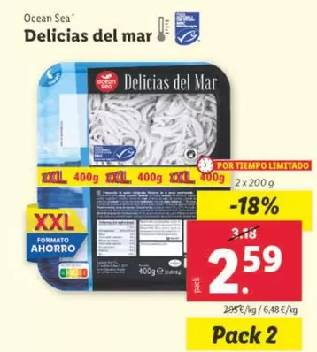 Oferta de Ocean Sea - Delicias Del Mar por 2,59€ en Lidl