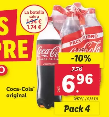 Oferta de Coca-Cola - Original por 6,96€ en Lidl