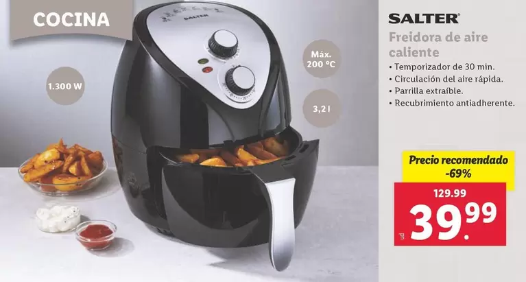 Oferta de Salter - Freidora De Aire Caliente por 39,99€ en Lidl