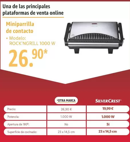 Oferta de SilverCrest - Miniparrilla De Contacto por 26,9€ en Lidl