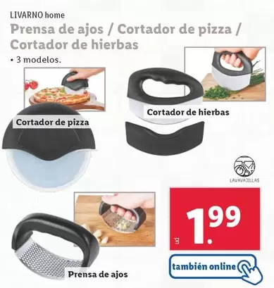 Oferta de Livarno Home - Portador De Hierbas / Cortador De Pizza  por 1,99€ en Lidl
