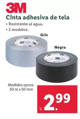 Oferta de 3m - Cinta Adhesiva De Tela por 2,99€ en Lidl