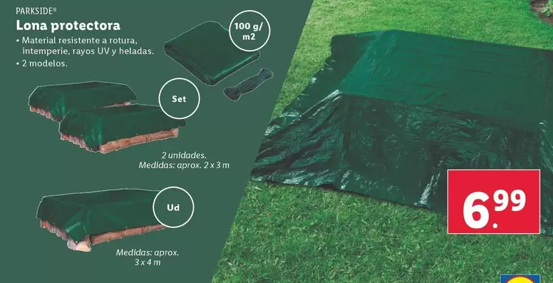 Oferta de Parkside - Lona Protectora por 6,99€ en Lidl