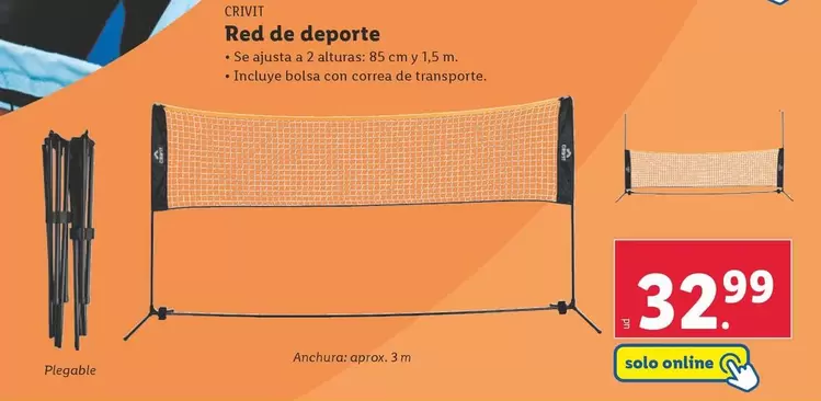 Oferta de Crivit - Red De Deporte por 32,99€ en Lidl