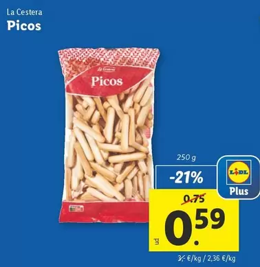 Oferta de La Cestera - Picos por 0,59€ en Lidl