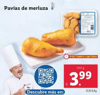 Oferta de Pavías De Merluza por 3,99€ en Lidl