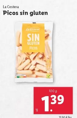Oferta de La Cestera - Picos Sin Gluten por 1,39€ en Lidl