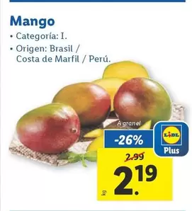 Oferta de Mango por 2,19€ en Lidl