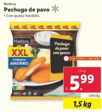 Oferta de Monissa - Pechuga De Pavo por 5,99€ en Lidl