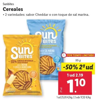 Oferta de Sunbites - Cereales por 2,19€ en Lidl