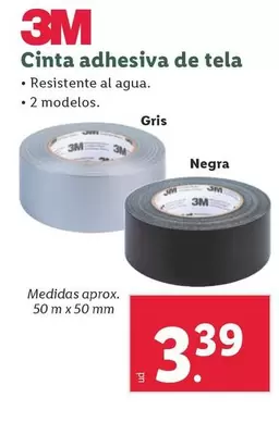 Oferta de 3m - Cinta Adhesiva De Tela por 3,39€ en Lidl