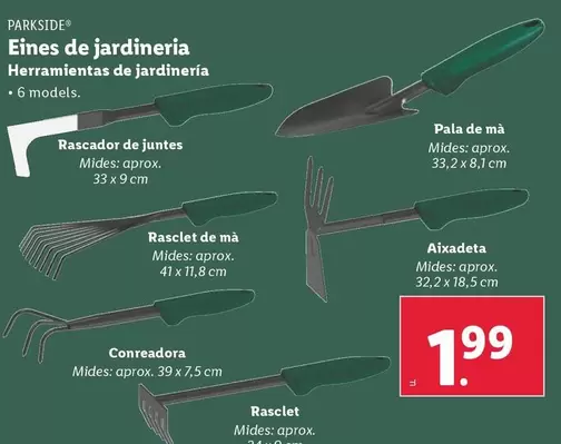 Oferta de Herramienta De Jardineria por 1,99€ en Lidl