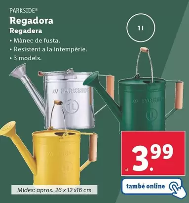 Oferta de Parkside - Regadera por 3,99€ en Lidl