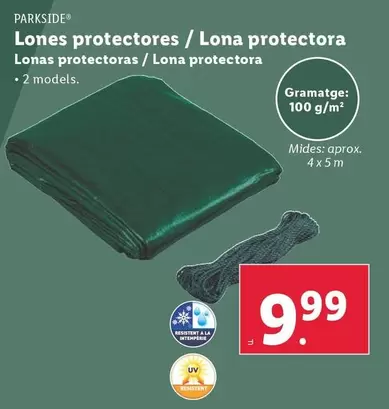 Oferta de Parkside - Lonas Protectoras/Lona Protectora por 9,99€ en Lidl
