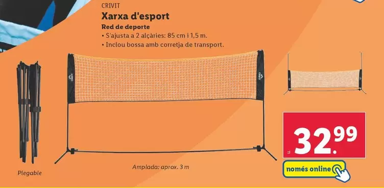 Oferta de Crivit - Red De Doporte por 32,99€ en Lidl