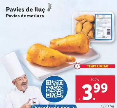 Oferta de  Pavías De Merluza por 3,99€ en Lidl