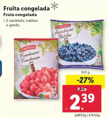 Oferta de Freshona - Fruta Congelada por 2,39€ en Lidl
