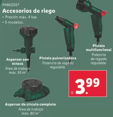 Oferta de Parkside - Accesorios De Riego por 3,99€ en Lidl