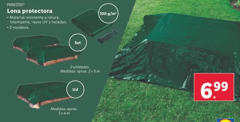 Oferta de Parkside - Lona Protectora por 6,99€ en Lidl