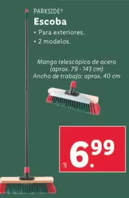 Oferta de Parkside - Escoba por 6,99€ en Lidl