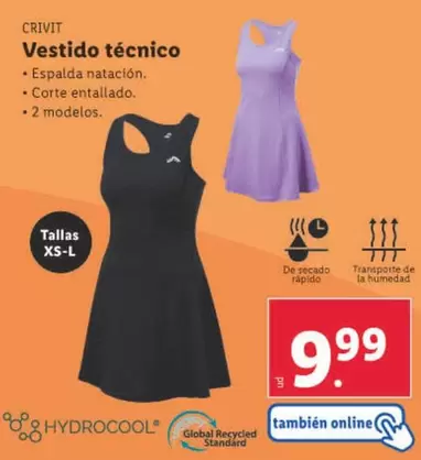 Oferta de Crivit - Vestido Tecnico por 9,99€ en Lidl