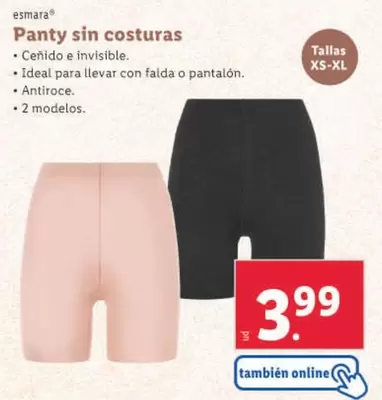 Oferta de Esmara - Panty sin costuras por 3,99€ en Lidl