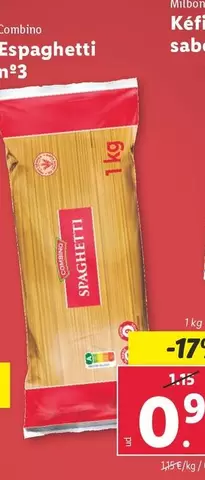 Oferta de Combino - Espaghetti Nº3 por 0,95€ en Lidl