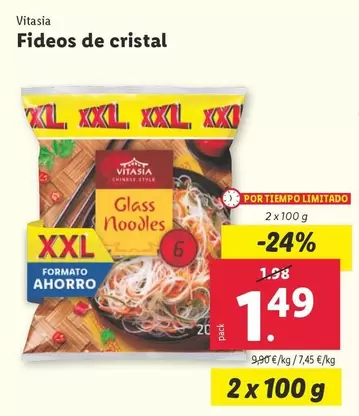 Oferta de Vitasia - Fideos De Cristal por 1,49€ en Lidl