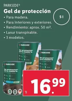Oferta de Parkside - Gel De Proteccion por 16,99€ en Lidl
