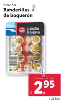 Oferta de Ocean sea - Banderillas De Boqueron por 2,95€ en Lidl