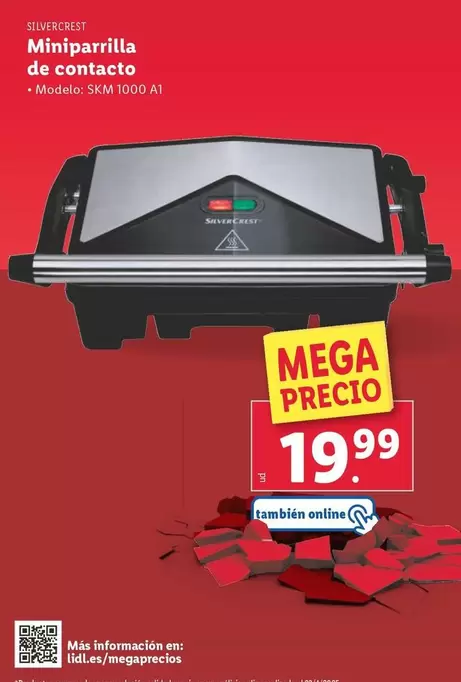 Oferta de SilverCrest - Miniparrilla De Contacto por 19,99€ en Lidl