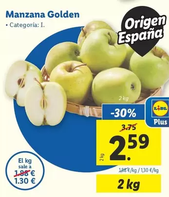 Oferta de Manzana Golden por 2,59€ en Lidl