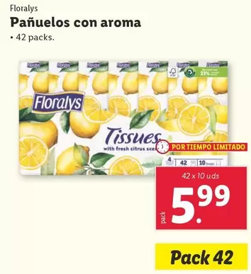 Oferta de Floralys - Panuelos Con Aroma por 5,99€ en Lidl