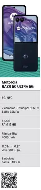Oferta de Motorola - Razr 50 Ultra 5g en Phone House